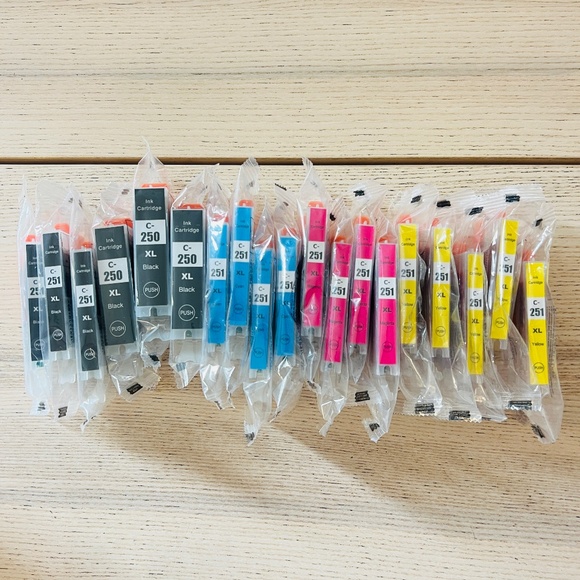 NEW 250XL 251XL ink cartridge bundles - Picture 1 of 4